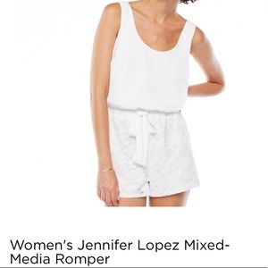 Jennifer Lopez white romper with tags